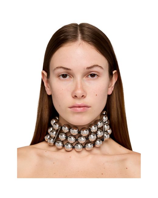 Dheygere Brown Ball Chain Choker