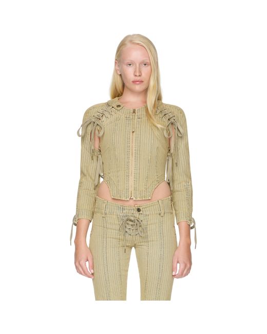 KNWLS Green Gfrc Denim Jacket
