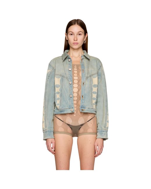 Rui Blue Denim Print Jacket
