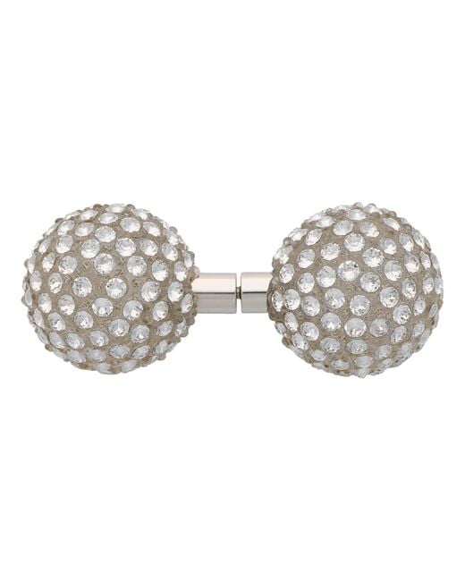 Coperni Metallic Crystal-Embellished Atom Earring