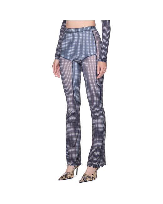 KNWLS Blue Halcyon Mini Check Leggings