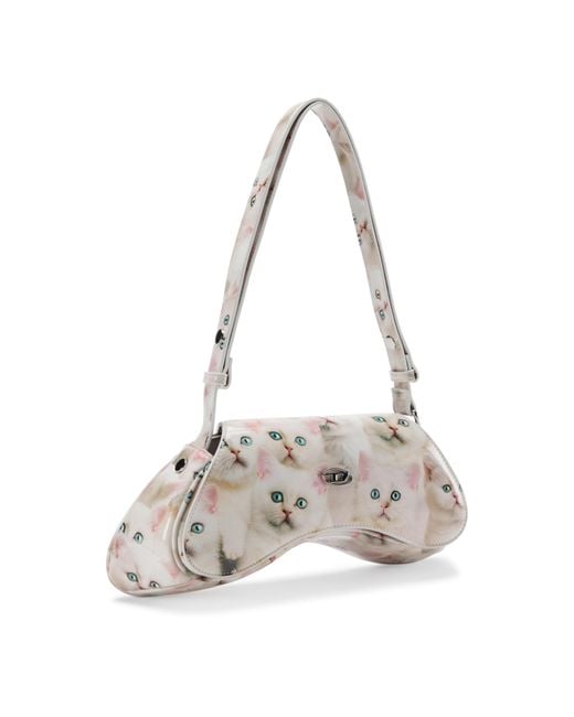 DIESEL Gray Play Crossbody Bag