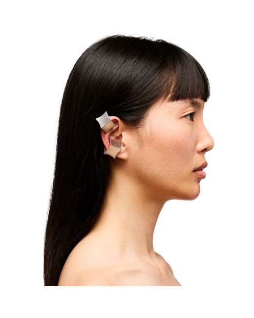 Hugo Kreit White Chunk Ear Cuffs