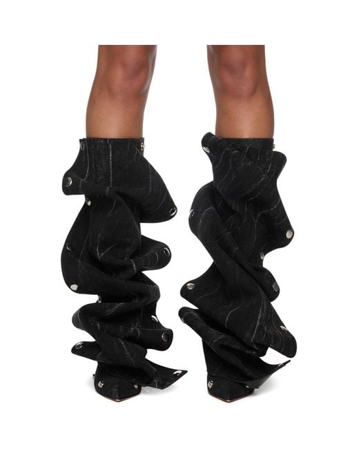 Y. Project Black Snap Boots