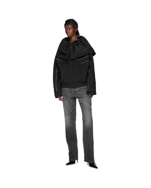 Martine Rose Black Reverse Sports Jacket