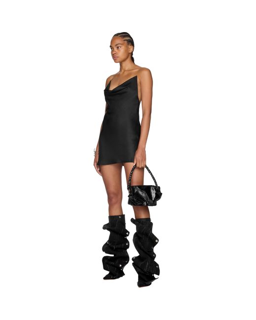 Y. Project Black Evergreen Invisible Strap Slip Dress