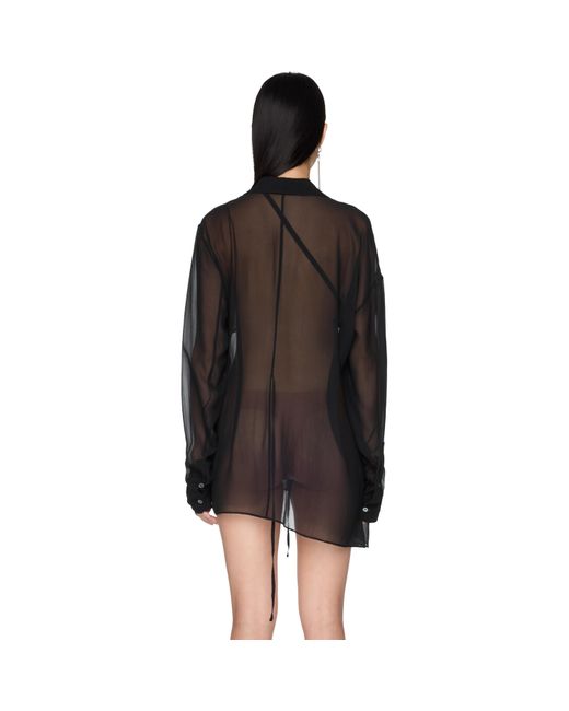 Ann Demeulemeester Black Daria Drop Shoulder Shirt
