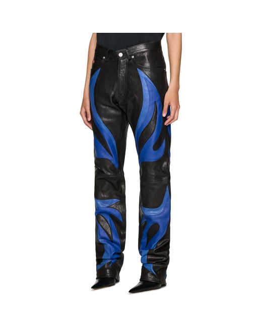Martine Rose Blue Appliqué Trouser