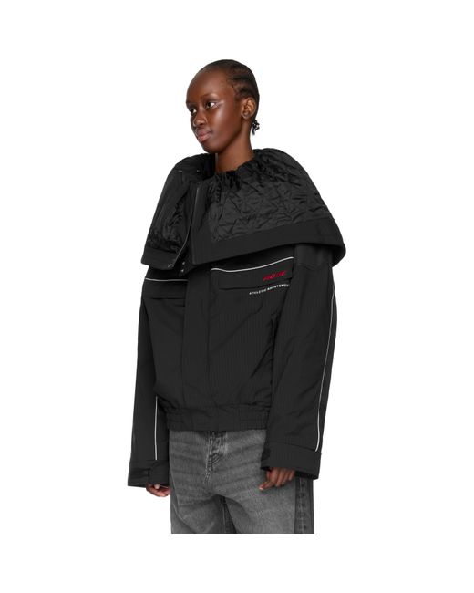 Martine Rose Black Reverse Sports Jacket