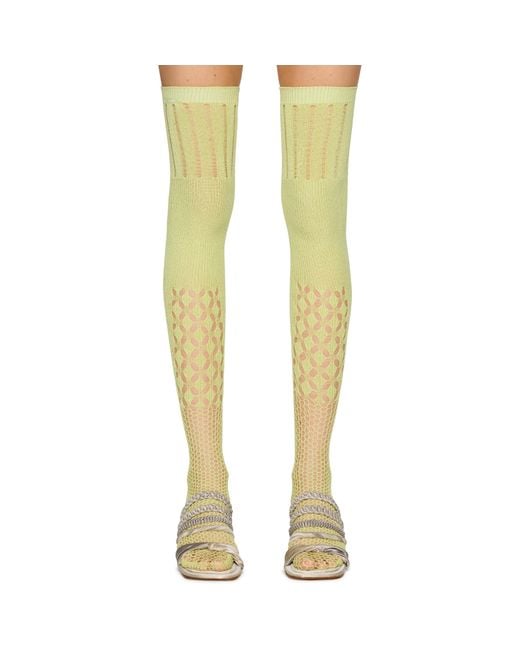 Isa Boulder Yellow Gradient High Socks