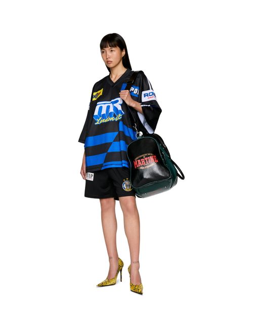 Martine Rose Black Football Shorts