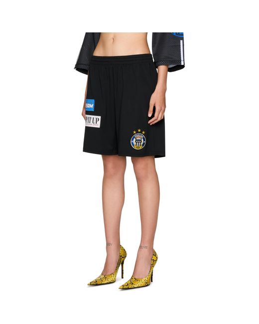 Martine Rose Black Football Shorts