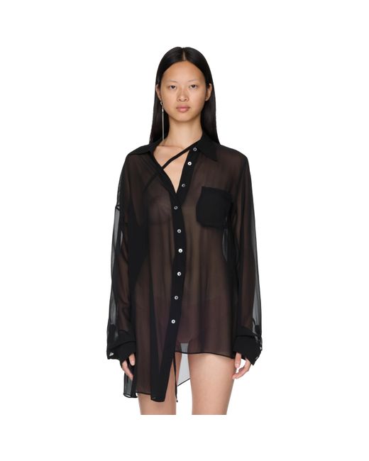 Ann Demeulemeester Black Daria Drop Shoulder Shirt