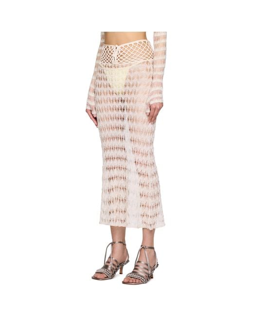 Isa Boulder Pink Lace Maxi Skirt