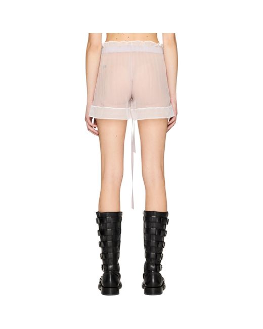 Ann Demeulemeester Pink Gilla Lace Boxers Shorts