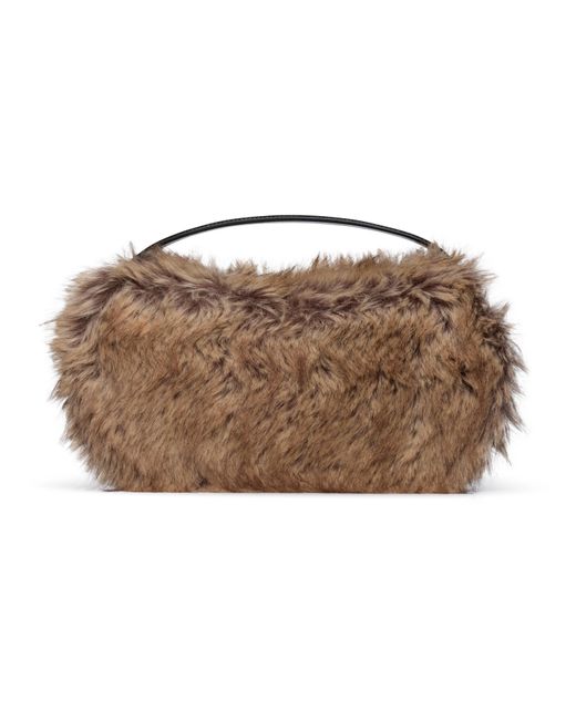 Coperni Blue Faux Fur Sound Swipe Bag