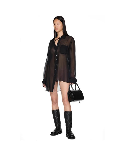 Ann Demeulemeester Black Daria Drop Shoulder Shirt