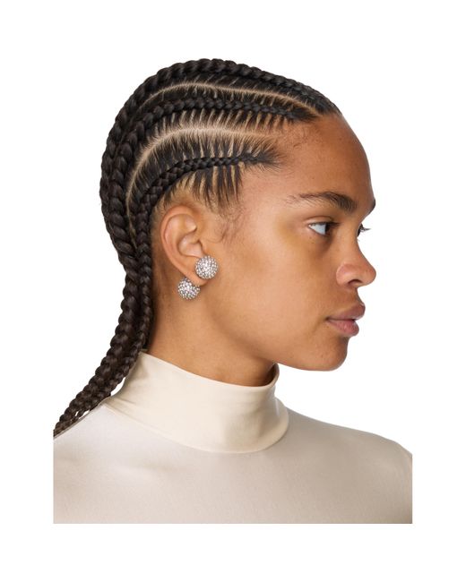 Coperni Metallic Crystal-Embellished Atom Earring