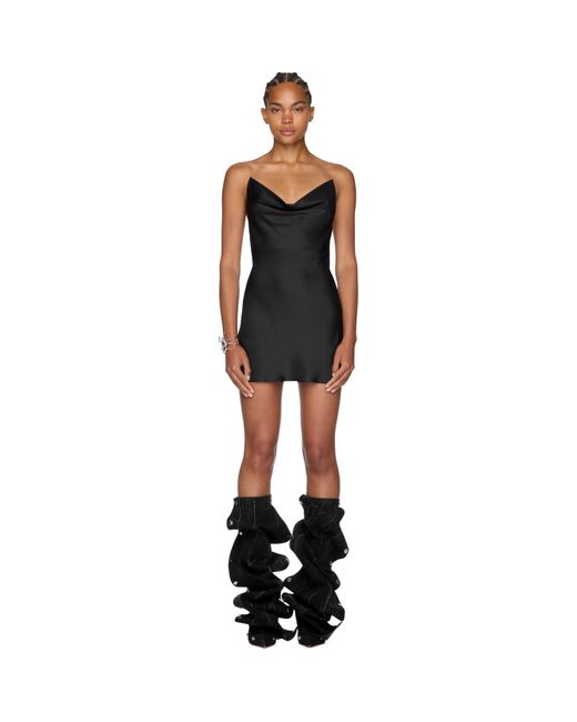 Y. Project Black Evergreen Invisible Strap Slip Dress