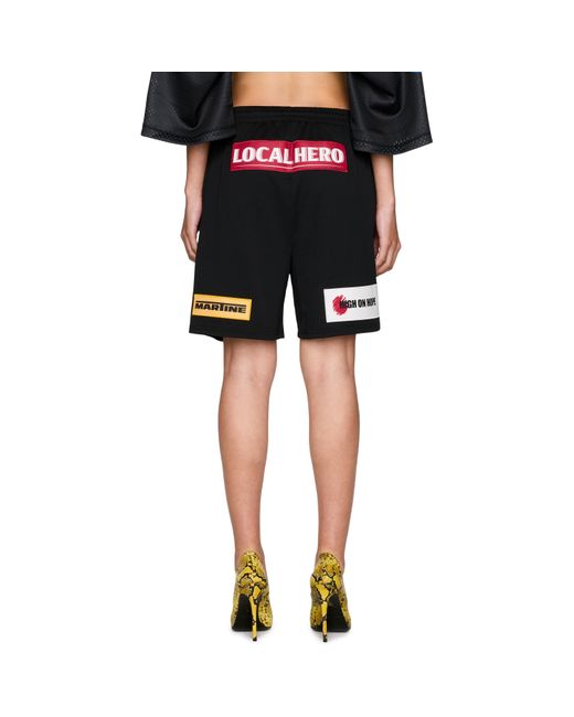 Martine Rose Black Football Shorts