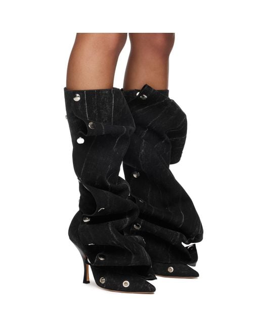 Y. Project Black Snap Boots