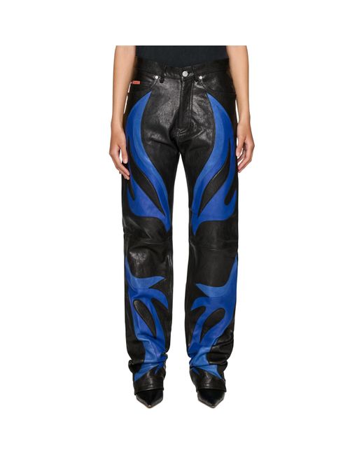Martine Rose Blue Appliqué Trouser