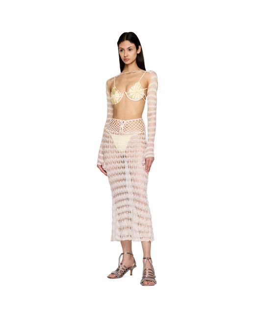 Isa Boulder Pink Lace Maxi Skirt