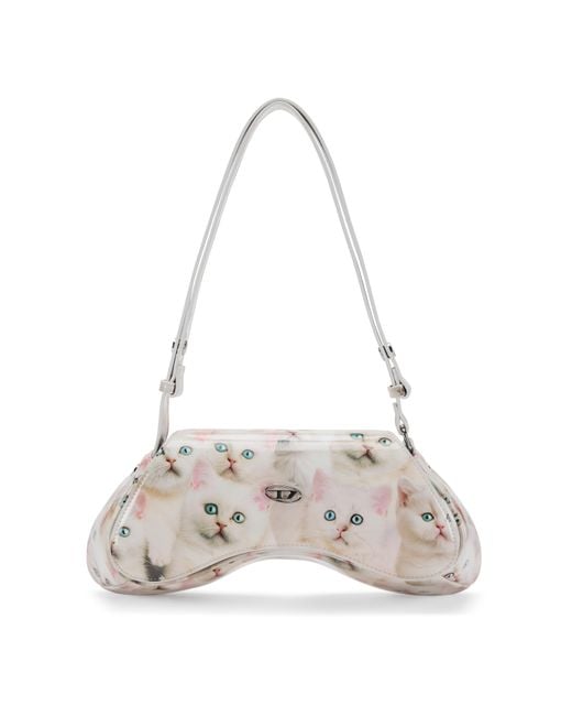 DIESEL Gray Play Crossbody Bag