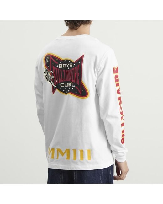 BBCICECREAM White Multi Graphic Longsleeve T-Shirt for men