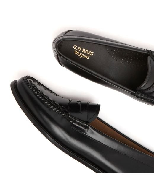 G.H.BASS Black Penny Weave Loafer