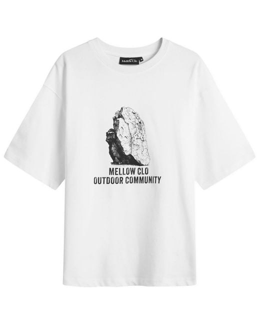 Mellow Clo White Slab T-Shirt for men