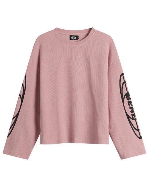Bene Culture Pink Worldwide Thermal Long Sleeve T-Shirt