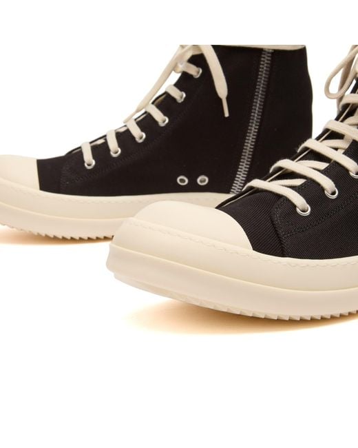 Rick Owens Black Cargo Sneaks for men