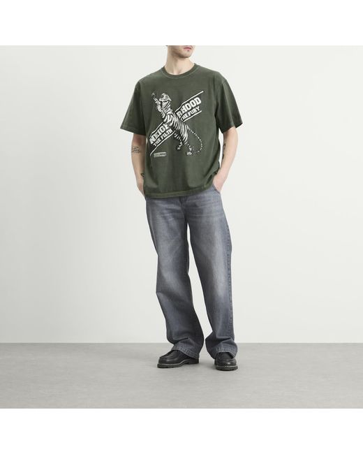 Neighborhood Green Ss-17 Tiger T-Shirt for men