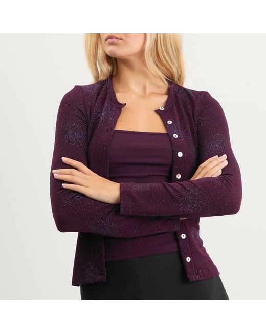 Fruity Booty Purple Isola Sparkly Cardigan Set