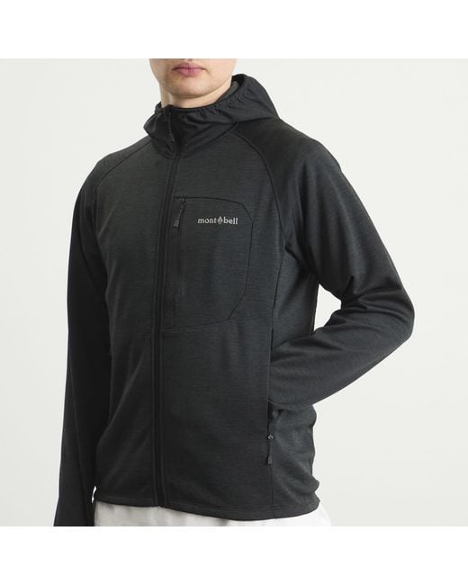 Montbell Black Climagrid Hooded Jacket for men