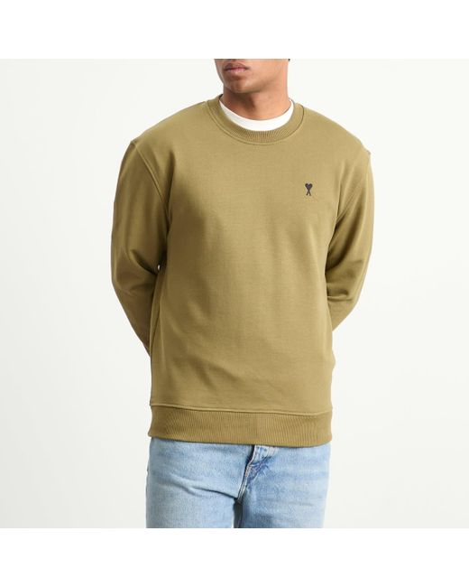 AMI Green Loopback Light Fleece Adc Sweatshirt for men
