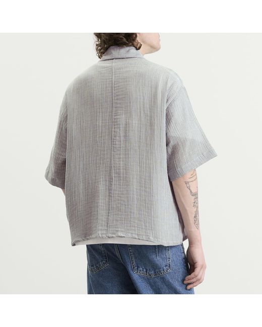 Won Hundred Gray Maza Short Sleeve Shirt for men