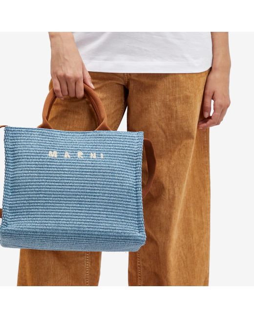 Marni Blue Small Basket Bag