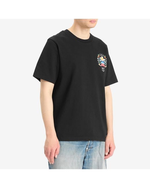 Casablanca Black Casa Way Mountain Printed T-Shirt for men