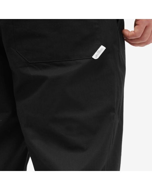 (w)taps Black 03 Drawstring Trousers for men