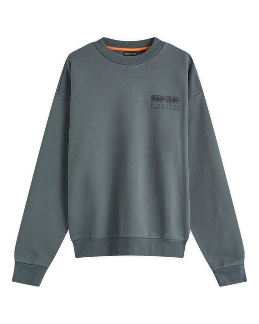 Napapijri Gray Premium 1987 Crew Sweatshirt for men