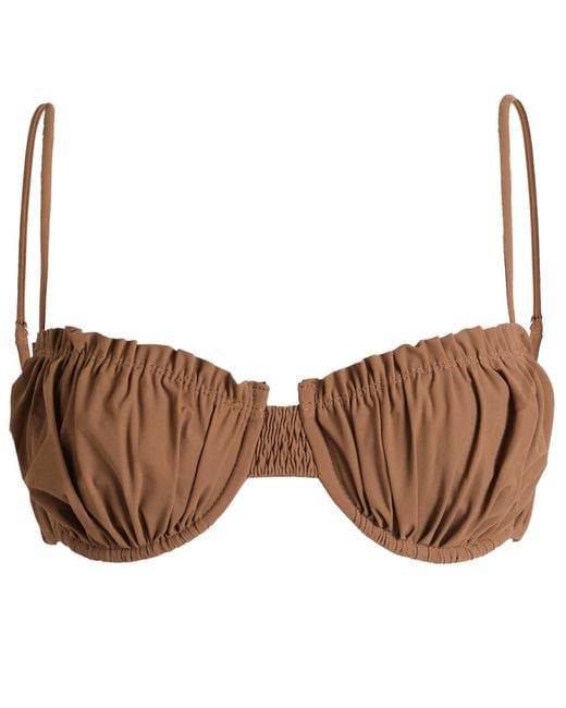 Faithfull The Brand Brown Esterel Bikini Top