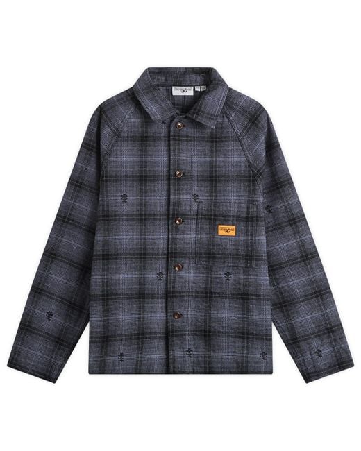 Service Works Blue Thistle Plaid Foh Jacket for men