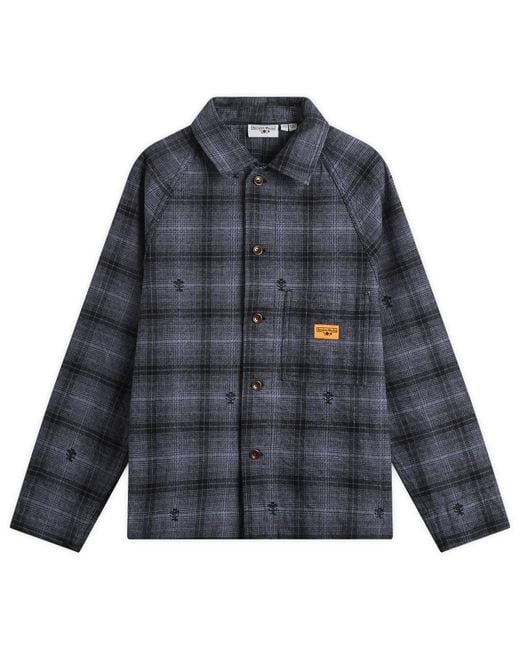 Service Works Blue Thistle Plaid Foh Jacket for men