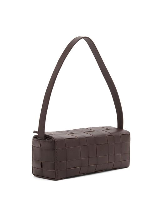 St. Agni Black Woven East West Bag