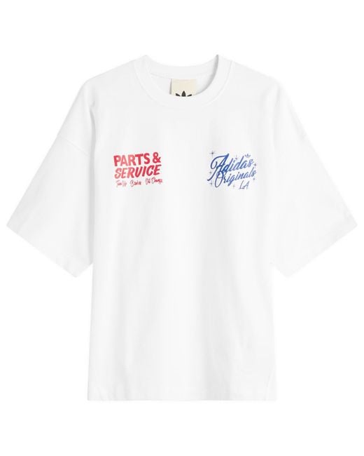 Adidas White Og La T-Shirt for men