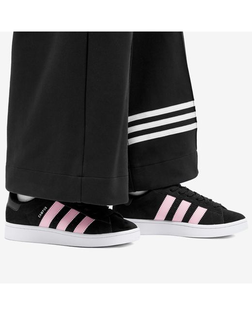 Adidas Originals Black Campus 00s Brand-stripe Low-top Suede Trainers