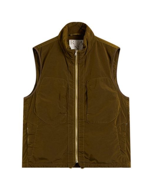 RANRA ナイロンベスト RANRA Treker Canvas Nylon Vest in Green for Men | Lyst