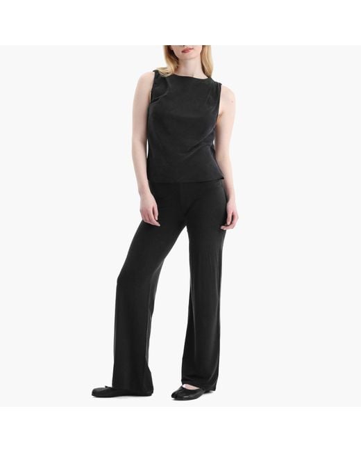 Peachy Den Kylie V Trousers in Black | Lyst
